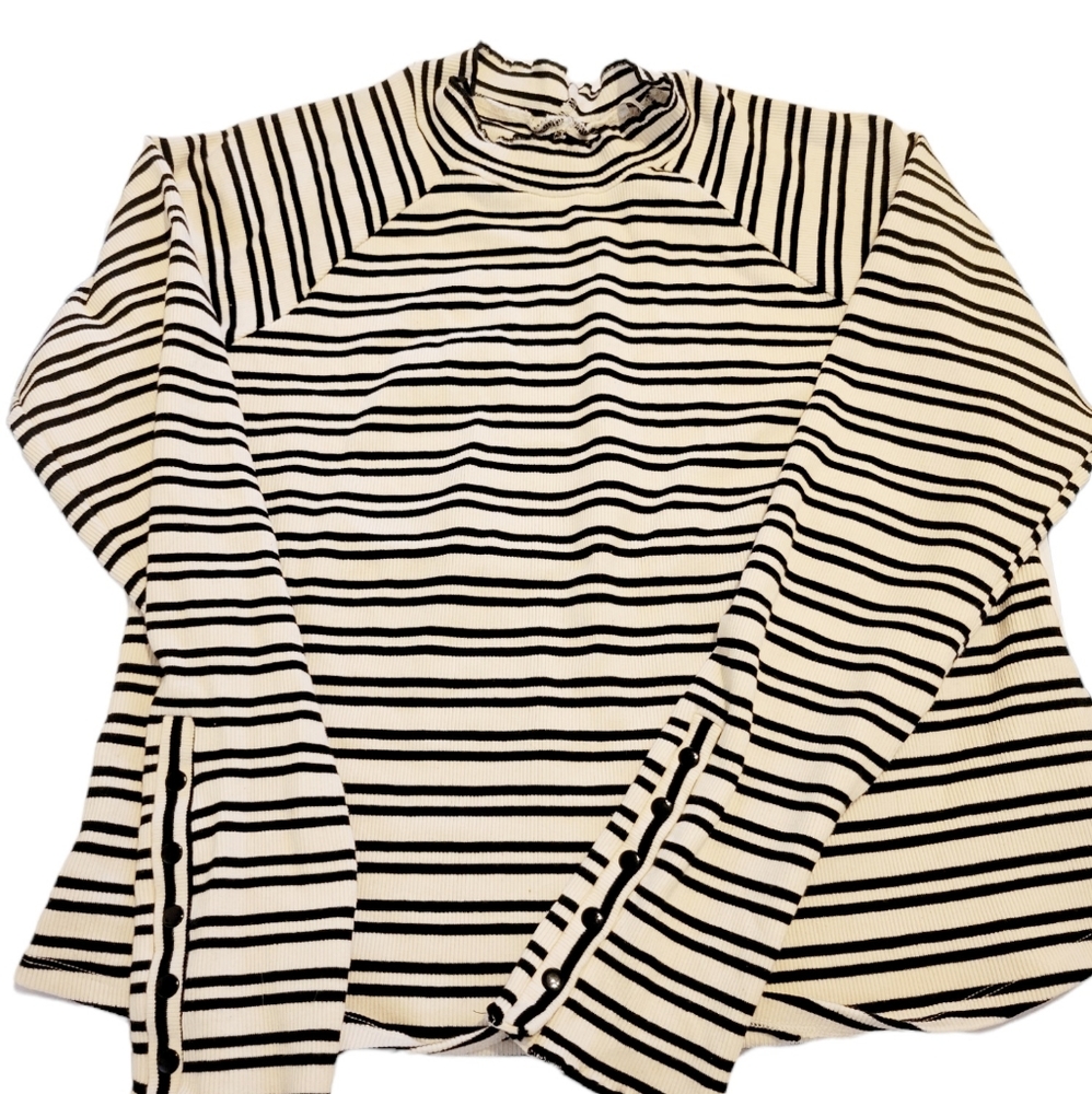 Free People long sleeve striped top